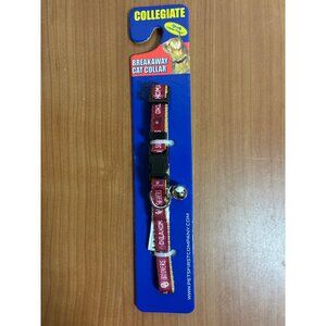 NWT NCAA Oklahoma Sooners Cat Collar Break Away Bell 8-12" L x 3/8" W